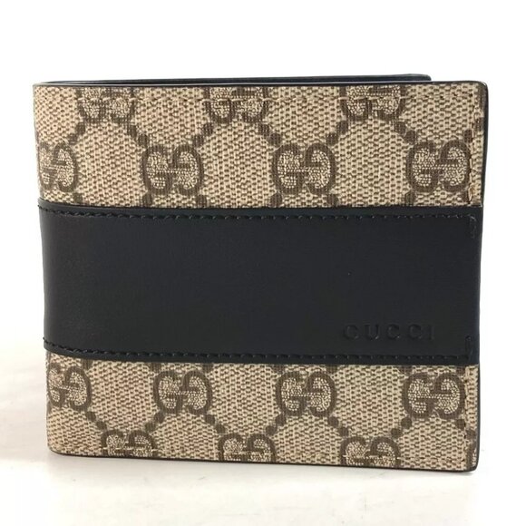 GUCCI 451240 GG Supreme Eden Bill Compartment Compact Folded wallet Unused - Picture 1 of 15